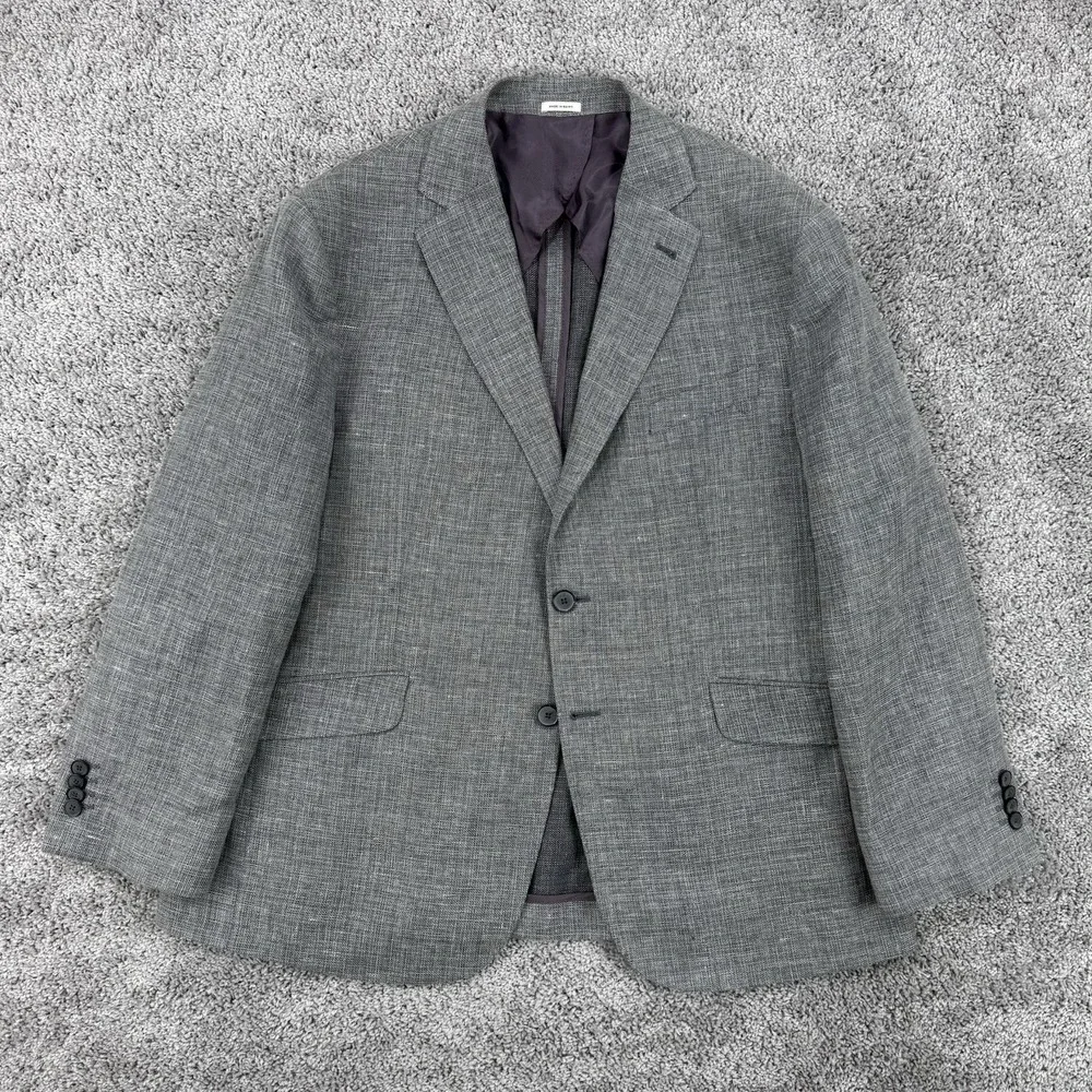 Joseph Abboud Guabello Blazer Men 44S Wool Linen 1/2 Lined Unstructured Heritage